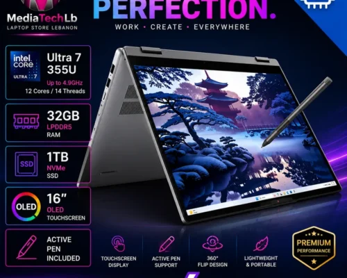 Lenovo IDEAPAD 5 16IAL10 X360 CORE Ultra 7 355U 32GB 1TB NVME 16 WUXGA OLED TOUCH WIN11P GREY ROTATIONAL + PEN