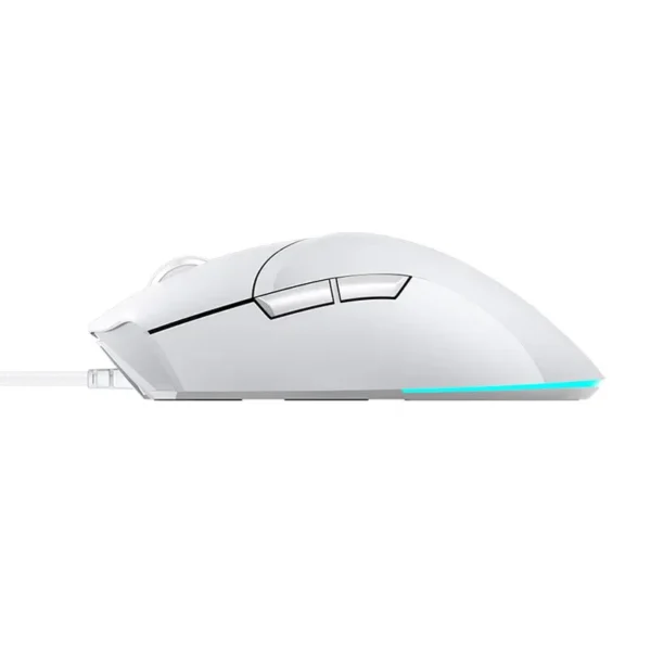 LEGION M3 Wired Gaming Mouse with 8000DPI PAW3327 Gaming Sensor RGB Lighting Effects PTFE Mats for Windowss OS (White)