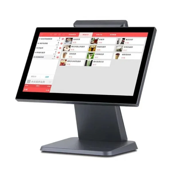POS SYSTEM Metal Stand (L2) & Plastic Case 15.6 Capacitive True Flat Touch Screen  Resolution: 1366*768 - Image 2