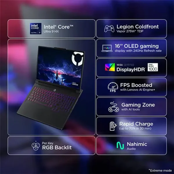 Lenovo Legion Pro 7i 16IAX10H 83F5006GUS - Intel® Core Ultra 9 275HX - NVIDIA RTX™ 5090 lebanon