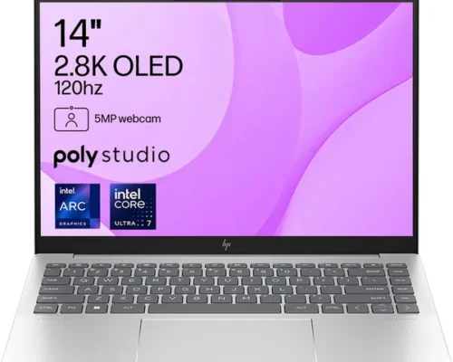 HP Pavilion 14T Ultra 7-155H 32GB 512GB NVME 14 2.8K OLED+ 120HZ SILVER SLIM BATTERY UPTO 8 HOURS LIGHT WEIGHT 1.3KG