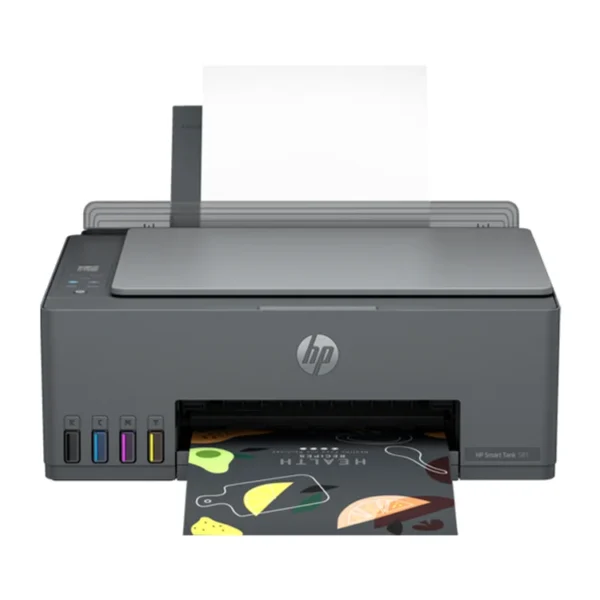 HP Smart Tank 581 AIO 3in1, Print, Scan, Copy, Speed 12ppm B, 5ppm C, Duty Cycle 3000 Pages LEBANON