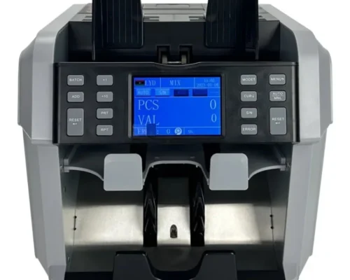 SMC Money Counter Mixed Value 2 Pockets Dual CIS Printer Built-in Multi Currency