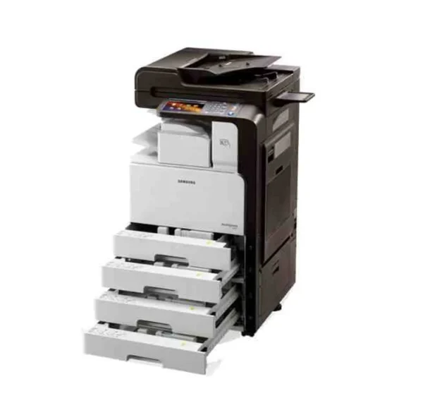 Mono Laser 3in1 Samsung SCX-8128NA  MultiXpress  A3 3in1 Print Scan Copy 28ppm Network Feeder 2x520 sheet (input tray) 500 Sheet output tray  Double sided print  7 Inch LCD Duty Cycle 120.000 Pages Printer in Lebanon