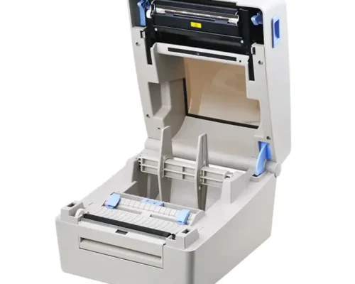 Xprinter XP is a 4-inch desktop barcode and label printer supporting both direct thermal and thermal transfer printing USB and LAN