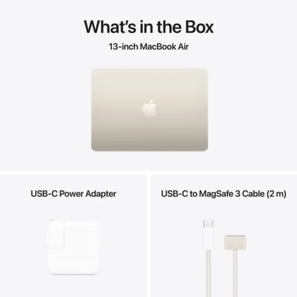 MACBOOK Apple M4 MW103LL/A  10-Core Chip 16GB 512GB SSD EN 13.6" 2560x1664 10-CORE GPU MAC OS STARLIGHT MACBOOK IN LEBANON