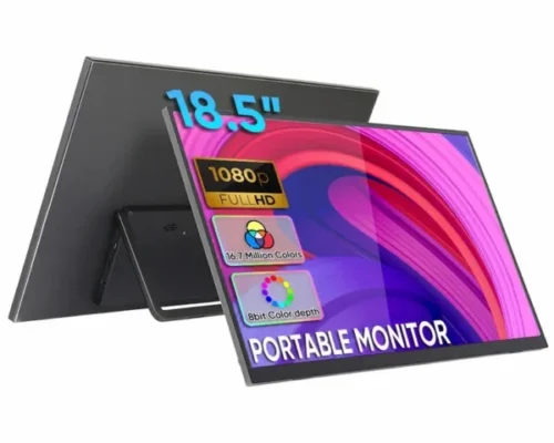 Portable Monitor 18.5inch 1080P FHD USB-C Laptop Monitor HDMI Portable Screen HDR 100Hz Multimedia Gaming Monitor
