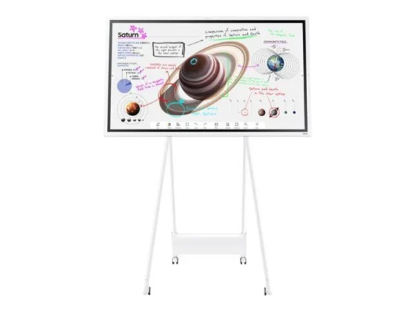 Samsung LH55WMBWBGCXUE Flip Pro WM55B 55" Interactive Display Advanced Education Solutions with Multi-Touch Technology Infrared IR Touch Resolution: 3840x2160 8ms Response Time 60Hz Versatile connectivity AirPlay 2 Remote content push bluetooth WIFI 2 HDMI Lan RJ45 1Audio Out Stereo Mini Jack USB:1 Rear 3 Optional USB-C monitors in lebanon