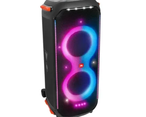 JBL Partybox 710 with a dynamic colorful light show synced to powerful, high-end JBL Original Pro Sound