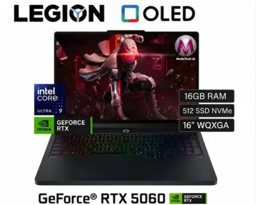 Lenovo Legion 5 Intel Core Ultra 9 275HX 512SSD 16GB DDR5 16.0 Inch Nvidia GeForce RTX 5060 8GB W11H Grey
