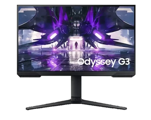 Samsung, 24″ Odyssey G3 FHD Gaming Monitor G30D VA Panel Flat Black 1ms Response Time 180 Hz For Fluid Motion Height Adjustable Stand