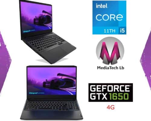 Lenovo LEGION 3 15IHU6 GAMING 82K1015CUS Core™ i5-11300H 3.1GHz 256GB SSD NVMe 15.6″ FHD 120HZ NVIDIA® GTX 1650 4GB BT WIN11 (sold)