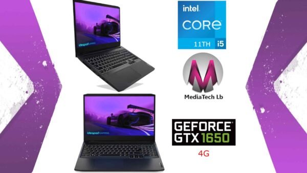 Lenovo LEGION 3 15IHU6 GAMING 82K1015CUS Core™ i5-11300H 3.1GHz 256GB SSD NVMe 15.6″ FHD 120HZ NVIDIA® GTX 1650 4GB BT WIN11 (sold)
