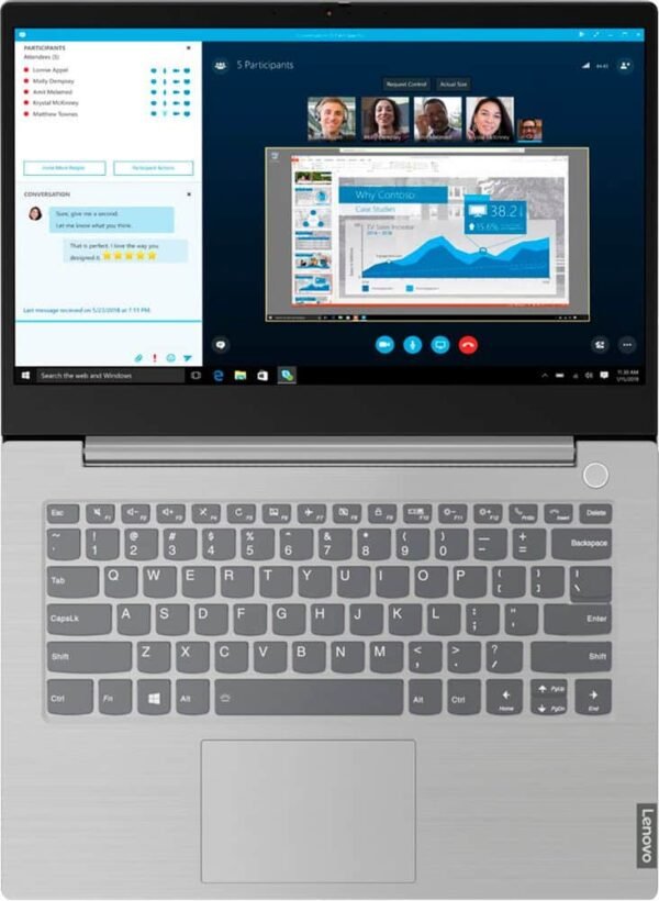 Lenovo THINKBOOK 14-IIL 20SL0016US Core i7-1065G7 16GB 512GB SSD 14″ FHD Intel Iris Plus Graphics MINERAL GREY WIN10 PRO SOLD - Image 5