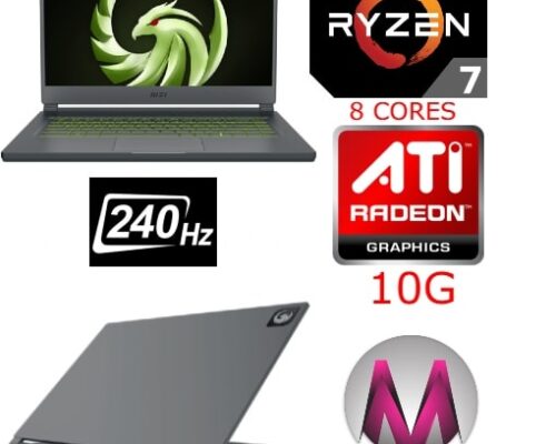 sold MSI DELTA 15 GAMING DELTA15001 AMD Ryzen 7 5800H 3.2 GHz 16GB 1TB SSD 15.6″ FHD 240Hz AMD Radeon™ RX 6700M 10GB