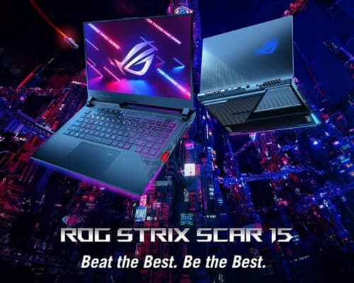 ASUS ROG Strix Scar 15 Gaming Laptop AMD Ryzen 9 5900HX CPU GeForce RTX 3080 Graphics