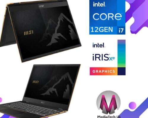 MSI E13 Flip A12MT-026 SUMMITA12MT-026 Core i7-1280P 16GB 1TB SSD NVMe 13.4″ FHD+ 20Hz TOUCHSCREEN Intel® Iris® Xe Include sleeve + MSI Pen (sold)