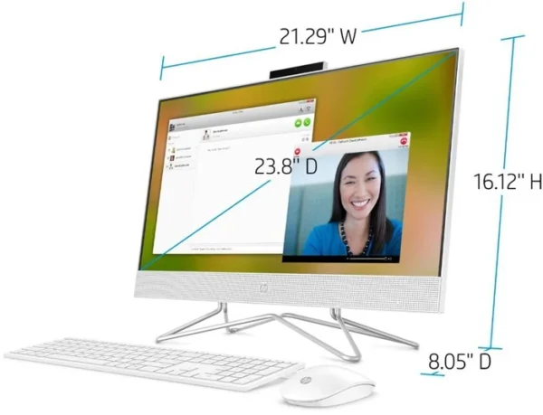 HP ALL IN ONE DESKPTOP 24-DF1019 INTEL i3-1115G4 8GB 256GB NVME 24" FHD W10 BLACK DESKTOP IN LEBANON