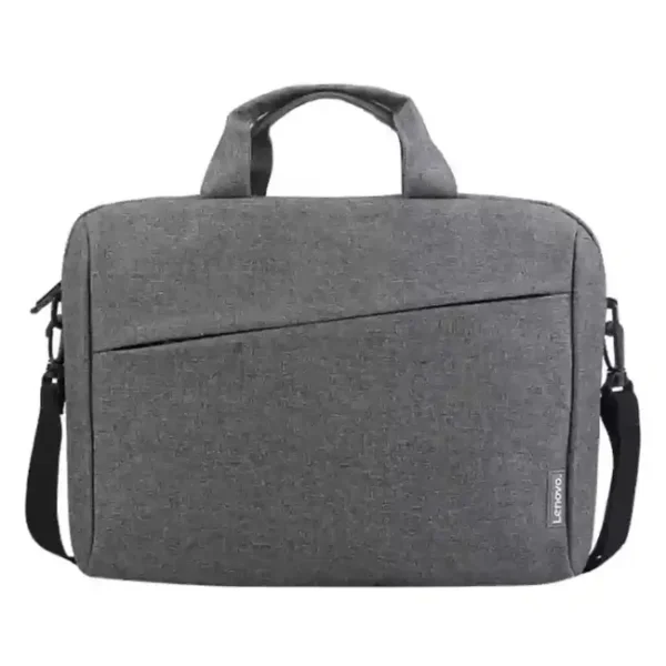 Lenovo Laptop Shoulder Bag T210, 15.6-Inch Laptop or Tablet, Sleek, Durable and Water-Repellent Fabric, Lightweight Toploader, Business Casual or School, GX40Q17229, GRAY/BLACK 