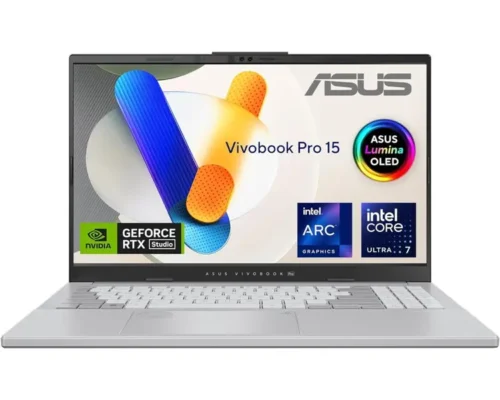 ASUS VIVOBOOK 15 pro CORE ULTRA 7 155H 16GB 1TB NVME 15.6″ 3K OLED 120HZ RTX 4060 8GB / SILVER