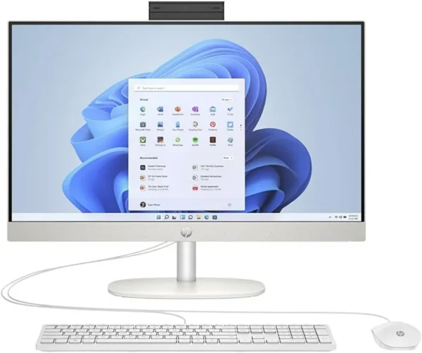 HP AIO 24-CR0002I 9S6S4PA CORE I7-1355U 16GB DDR4 512GB NVME EN 23.8" FHD TOUCHSCREEN INTEL IRIS XE DOS / WHITE / HP WIRED KEYBOARD AND MOUSE BUSINESS DESKTOP 1 YEAR WARRANTY DESKTOP IN LEBANON