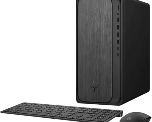 HP OMNIDESK RYZEN 7-8700G 32GB 1TB ATI 780M desktop with mouse and keyboard