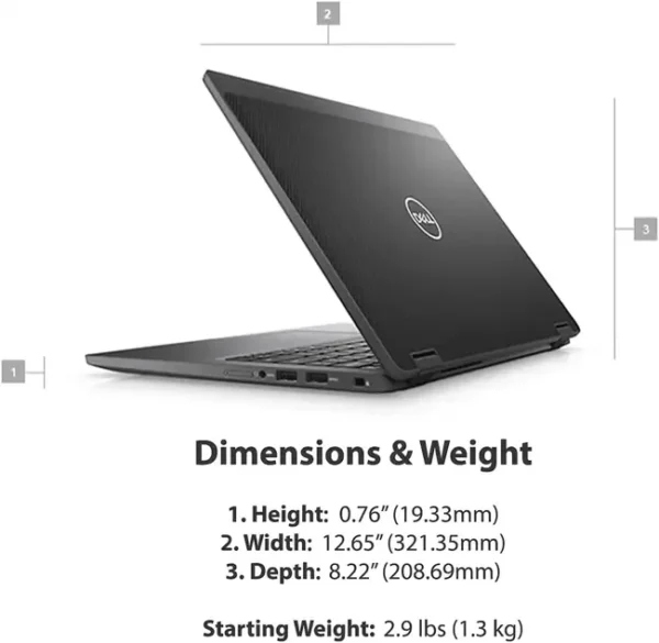 Dell Latitude 7410 intel I7-10610U 16GB 512GB SSD 14" FHD TOUCH win11 carbon Fiber Light weight LAPTOP LEBANON