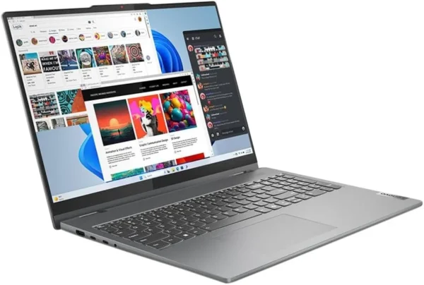 Lenovo 5 16AHP9 2-IN-1 83DS0000US-OB AMD Ryzen™ 7 8845HS Processor 16 GB 1 TB SSD 16" (1920x1200)TOUCHSCREEN Integrated AMD Radeon™ 780M LUNA GREY WIN11 Backlit Keyboard FP Reader BUSINESS LAPTOP 1 YEAR WARINTY LAPTOP IN LEBANON