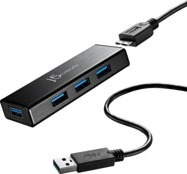 j5Create USB™ 3.0 Super Speed 4-Port Hub | JUH344 Accessories IN LEBANON