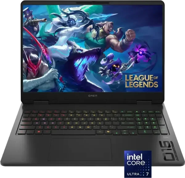 HP Omen 16 Slim Gaming Laptop Intel Core Ultra 7 255H  512GB SSD 16GB DDR5 16.0 Inch FULLHD Nvidia GeForce RTX 5070 8GB W11 Black LEBANON