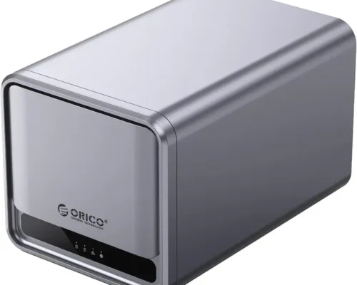 Meta cube ORICO 2 Bay NAS Storage and Private Cloud Networkable Enclosure with APP-Connected for Family, Samba & DLNA Protocol