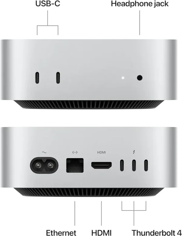 MAC MINI  M4 MU9D3LL/A 10-Core Chip 16GB 256GB SSD 10-Core GPU | 16-Core Neural Engine MAC OS MAC MINI IN LEBANON