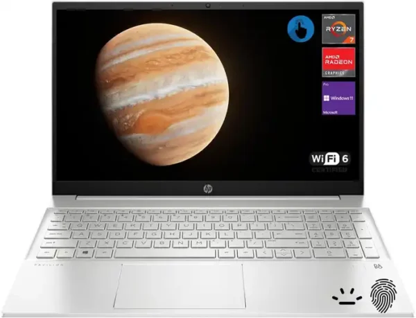HP 15 AMD RYZEN 7 7730U 16GB 1TB NVME 15.6 FHD BACKLIGHT FP SILVER W 11 ATI DEDICATED GRAPHICS BUSINESS LAPTOP 1 YEAR WARITNTY LAPTOP IN LEBANON