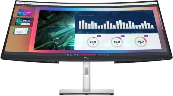 Dell P3421W 34-Inch Ultrawide WQHD 3440 x 1440 Resolution 21:9 Aspect Ratio Height-Adjustable Curved USB-C Monitor in Lebanon