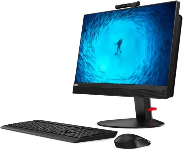 LENOVO THINKCENTER M820Z PENTIUM GOLD G5400 4GB 256GB NVME 22" F.HD WIN10 PRO BLACK DESKTOP IN LEBANON