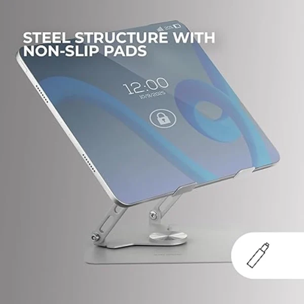 MARS GAMING MA-RSN LAPTOP AND MARSN TABLET STAND UP TO 17" 360º ROTATABLE + 180º HEIGHT ADJUSTABLE SILVER STANDS IN LEBANON