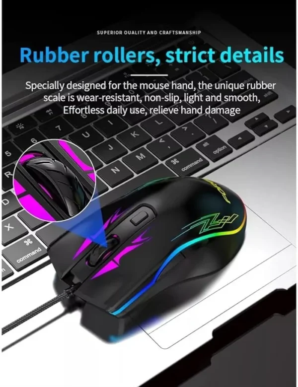 FORVE Generic FV-509 HighEnd Gaming Mouse RGB Breathable Backlit LED - 6400 DPI - For PC GAMING MOUSE IN LEBANON