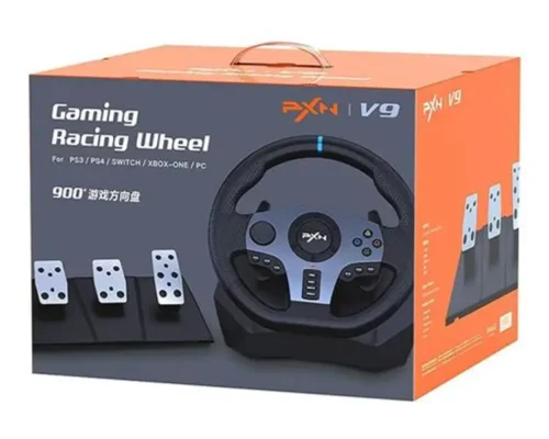 PXN V9 steering wheel gaming Dual-Motor Driving with Pedals and Shifter game