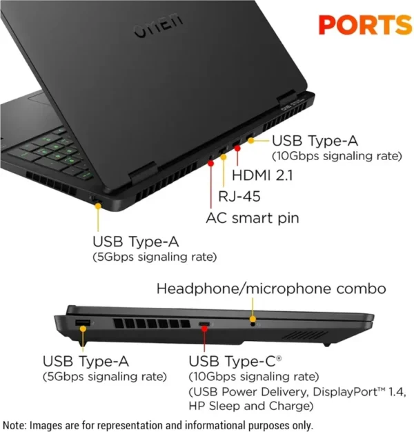 HP OMEN 16 B94T1UA#ABA Intel Core Ultra 9 285H 1TB SSD 32GB RAM 16.0 Inch, 1920x1200 NVIDIA GeForce RTX 5070 8GB W11H Black 1Year Warranty