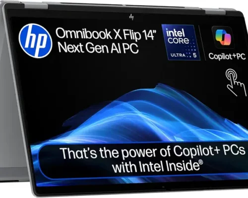 HP X360 OMNIBOOK 7 16 FLIP AI Ultra 5-226V(SECND GEN )16GB 512GB 16 2.8K TOUCH 120HZ SILVER