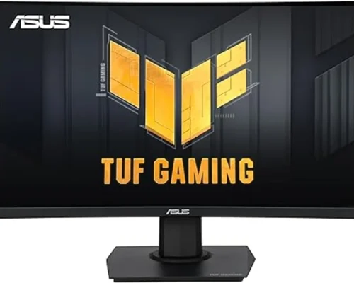 ASUS 24” TUF Gaming Curved| Black| VA Panel| 1ms Response Time| Resolution: 1920×1080