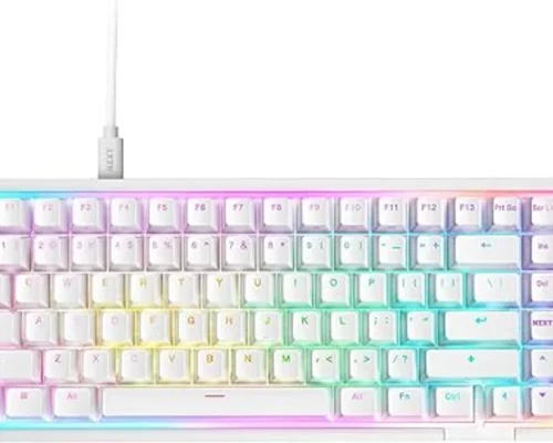NZXT Function 2 MiniTKL Wired Tenkeyless gaming keyboard, Adjustable Actuation, Double-Shot PBT Keycaps, RGB
