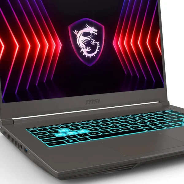 MSI THIN 15 B12UDX-2224US Core™ i5-12450H 8GB DD4 512GB NVME 15.6" FHD 144HZ RTX 3050 4GB WIN 11/Cosmos Gray GAMING LAPTOP 1 YEAR WARRANTY LAPTOP IN LEBANON