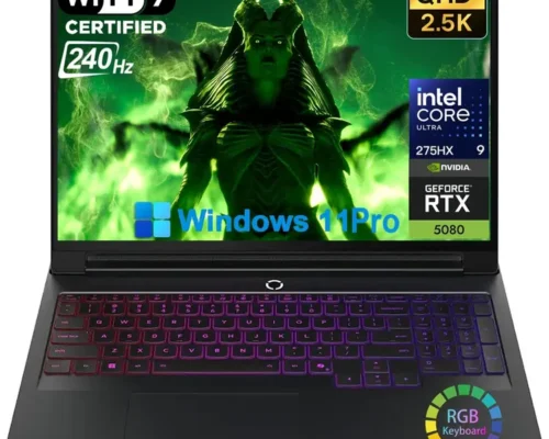Lenovo Legion Pro 7 Intel Core Ultra 9 275HX 2.1GHz 64GB DDR5-6400 2x 1TB SSD 16″ WQXGA  OLED 240Hz NVIDIA GeForce RTX™ 5080 16GB Eclipse Black WIN 11 PRO