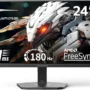 Minifire Gaming Monitor 24 Inches, 180 Hz, 1ms, FreeSync, Full HD (1920 x 1080), Frameless Screen, Adjustable, 300Nits, sRGB 110%, HDMI 1.4 & DP 1.2 (MFG24F4L HDMI Cable Included