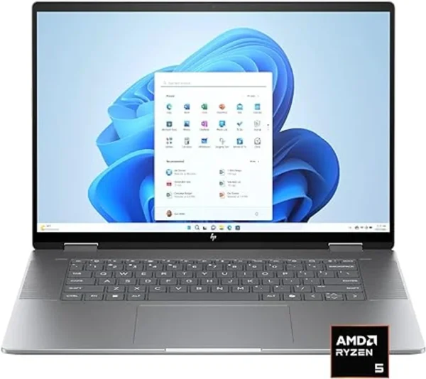 HP Envy X360 16Z-AD000 B97B8U8R AMD Ryzen 5 8640HS 512GB SSD 8GB RAM16.0 Inch 1920x1200 Touch AMD Radeon Graphics W11H Meteor Silver LAPTOP IN LEBANON