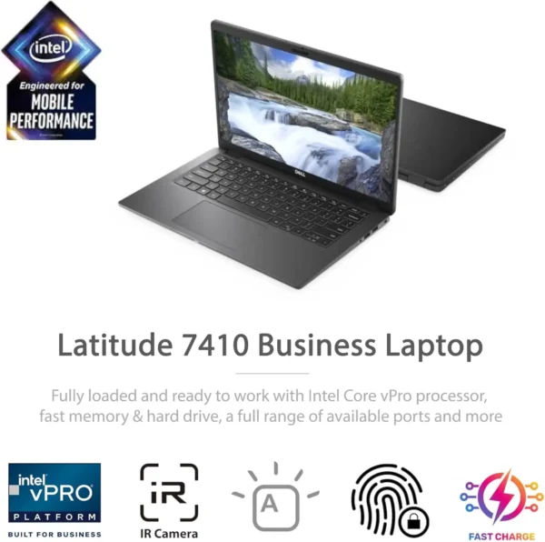 Dell Latitude 7410 intel I7-10610U 16GB 512GB SSD 14" FHD TOUCH win11 carbon Fiber Light weight LAPTOP LEBANON