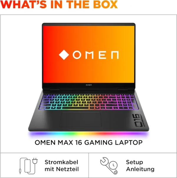 HP OMEN MAX 16T-AH0027NG Core™ ULTRA 9 275HX 64GB DDR5 2TB NVME EN 16" WQXGA (2560x1600) OLED 240HZ RTX 5090 24GB GAMING LAPTO LEANON