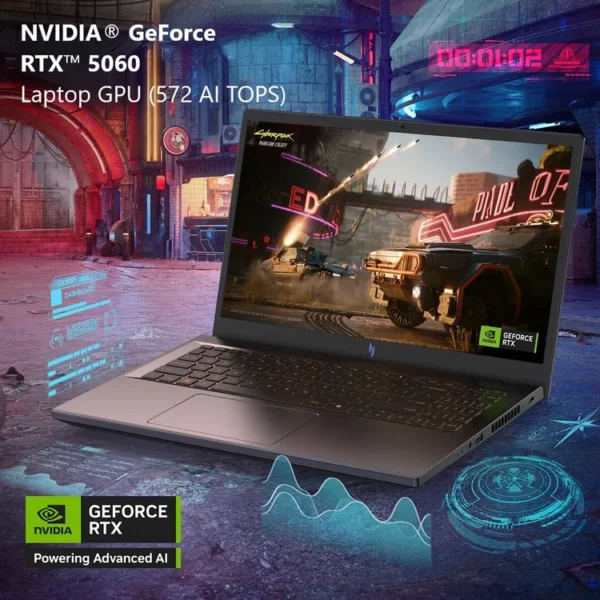 ACER NITRO 5 V-15-ANV15-52-92DD CORE i9-13900H 16GBRAM 512 SSD RTX 5060 165HZ 15.6” FHD IPS GAMING LAPTOP