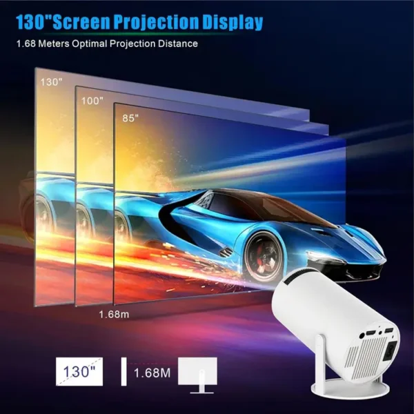 Mini Projector 720P Full HD Home Theater Mini Projector 4k Android Smart Bluetooth Wifi Tv Projector lebanon